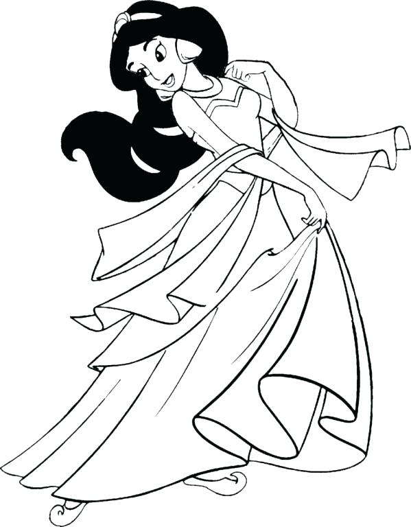 599x768 Jasmine Printable Coloring Pages