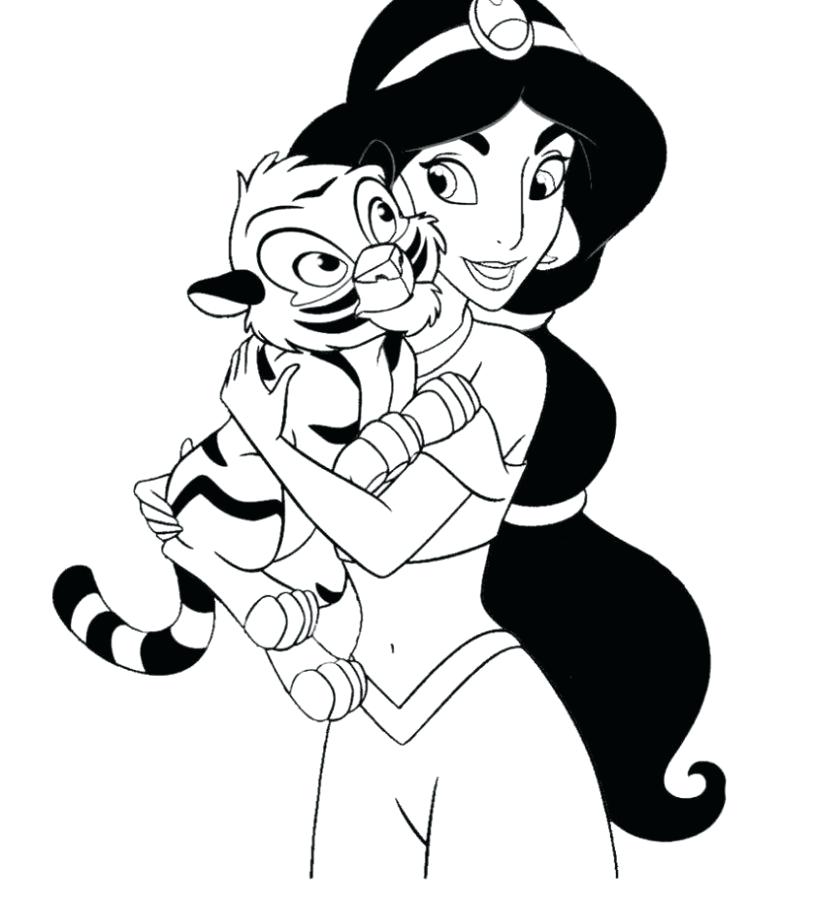 813x900 Disney Jasmine Coloring Pages Princess Coloring Pages Printable