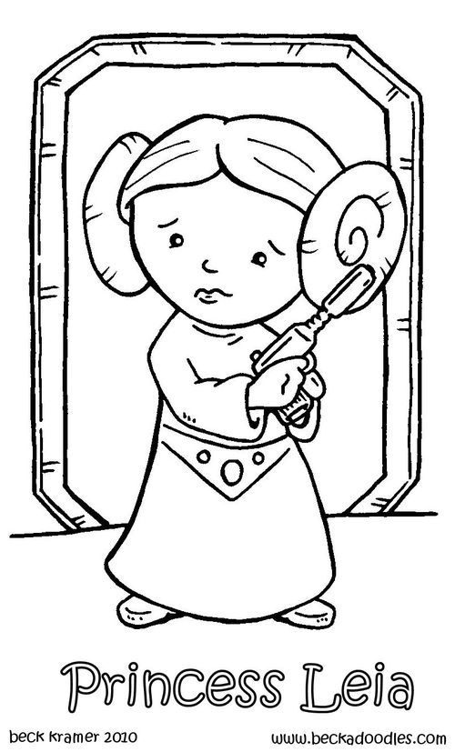 Princess Leia Coloring Pages