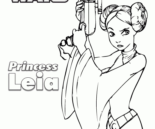 510x425 Princess Leia Coloring Pages Lovely Princess Leia Coloring Page Az
