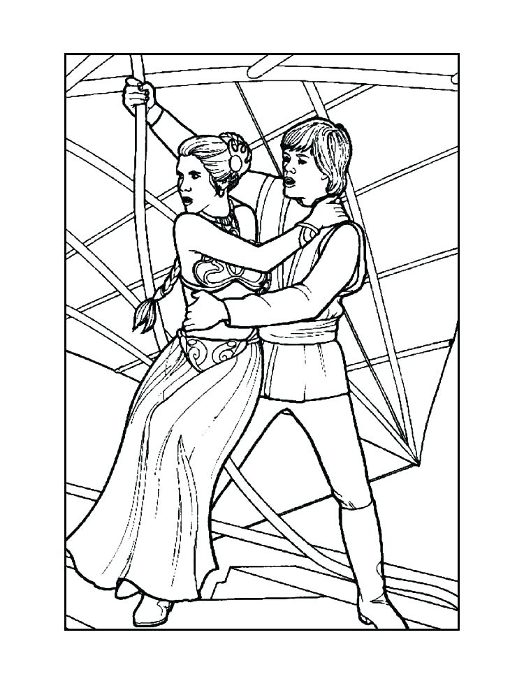 750x995 Star Wars Princess Leia Coloring Pages Organa For Inspirations 15