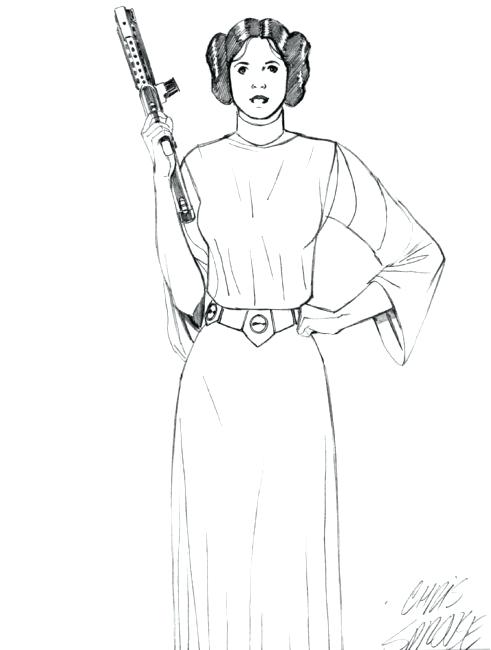 491x650 Cool Princess Leia Coloring Pages Princess Star Wars Coloring