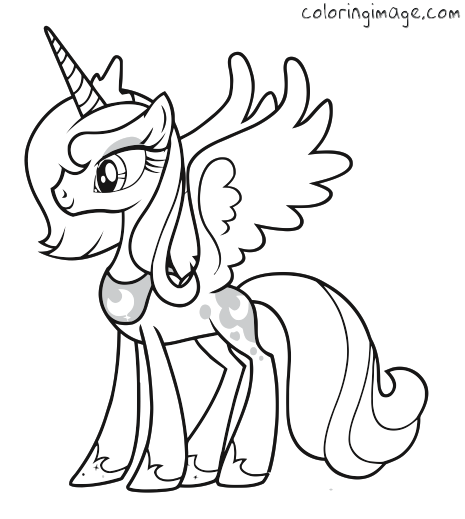 465x519 My Little Pony Coloring Page (Princess Luna) My Little Pony