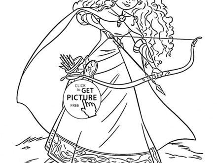Princess Merida Coloring Pages