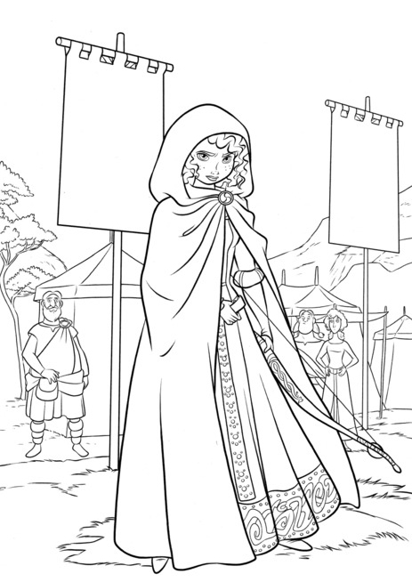 463x654 Brave Merida Coloring Pages Disney Coloring Pages