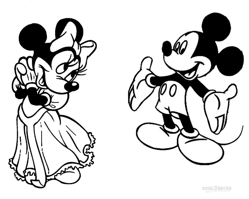 850x680 Printable Minnie Mouse Coloring Pages For Kids Cool2bkids