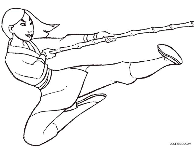 792x603 Printable Mulan Coloring Pages For Kids Cool2bkids