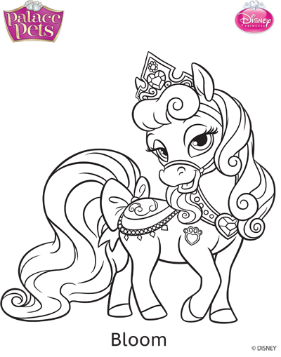 400x509 Princess Palace Pets Bloom Coloring Page By Skgaleana