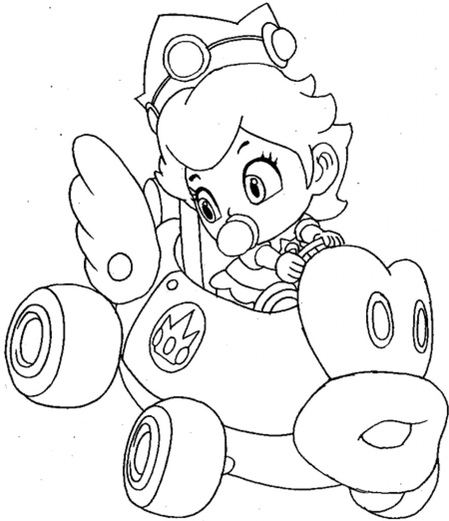 883x1024 Princess Peach Coloring Pages Collection For Kids Inside Wagashiya