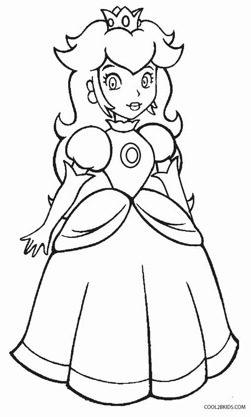 508x842 Printable Princess Peach Coloring Pages For Kids Cool2bkids