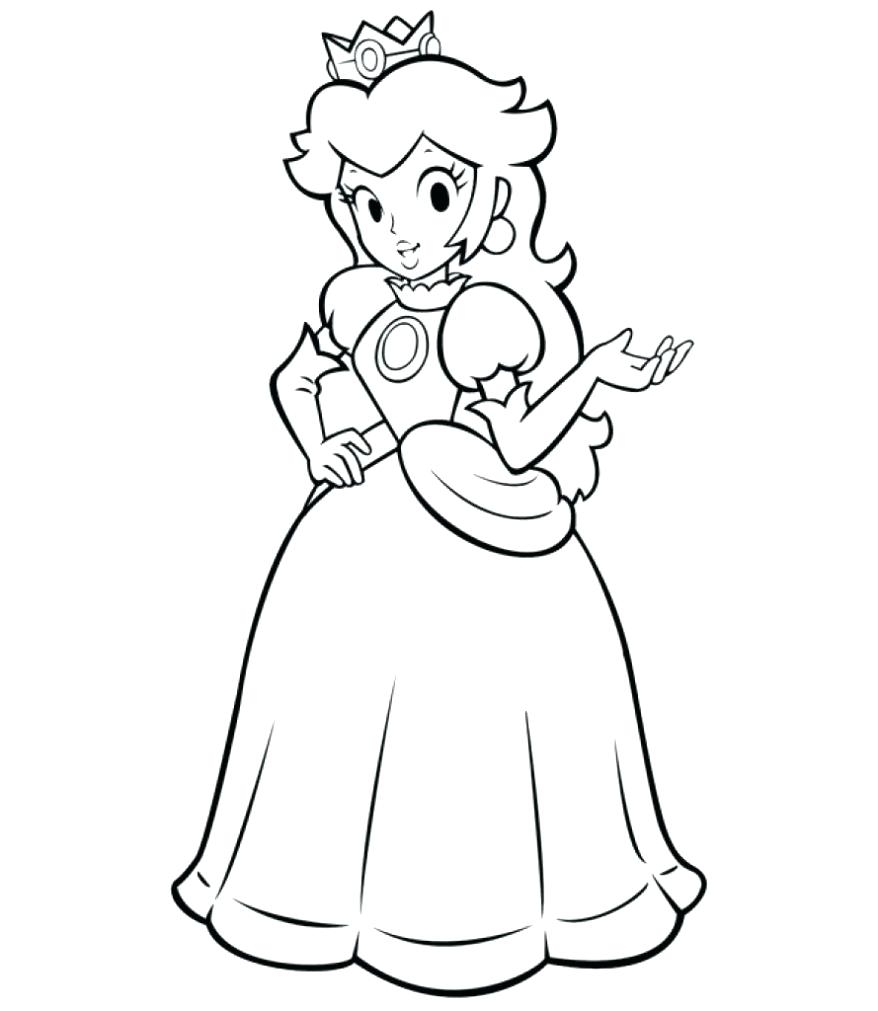 878x1011 Fresh Princess Peach Coloring Pages Gallery Printable Coloring Sheet