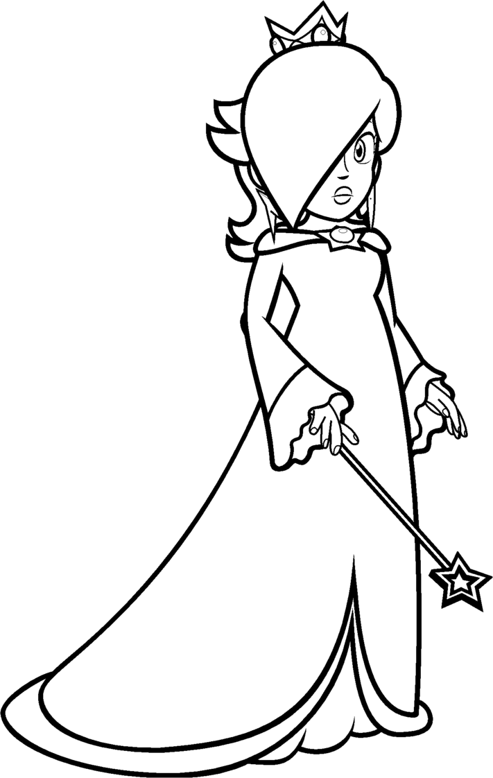 711x1122 Mario Princess Rosalina Coloring Pages