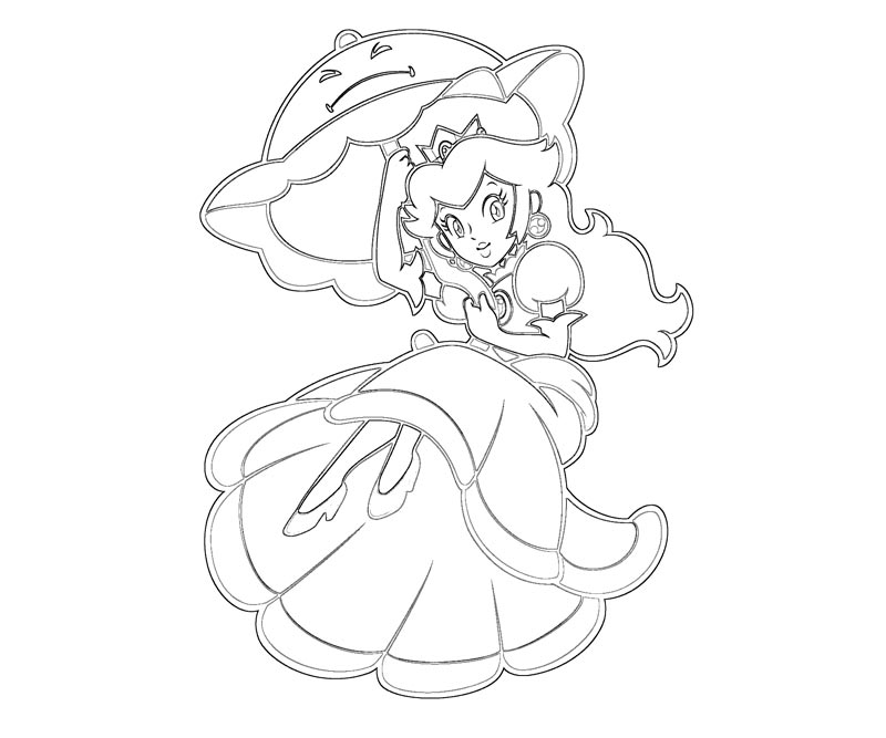 800x667 Princess Peach And Daisy Coloring Pages 357075