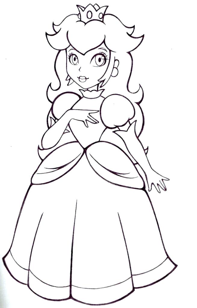 655x1024 Princess Rosalina Coloring Pages 7 Princess Peach Coloring Page