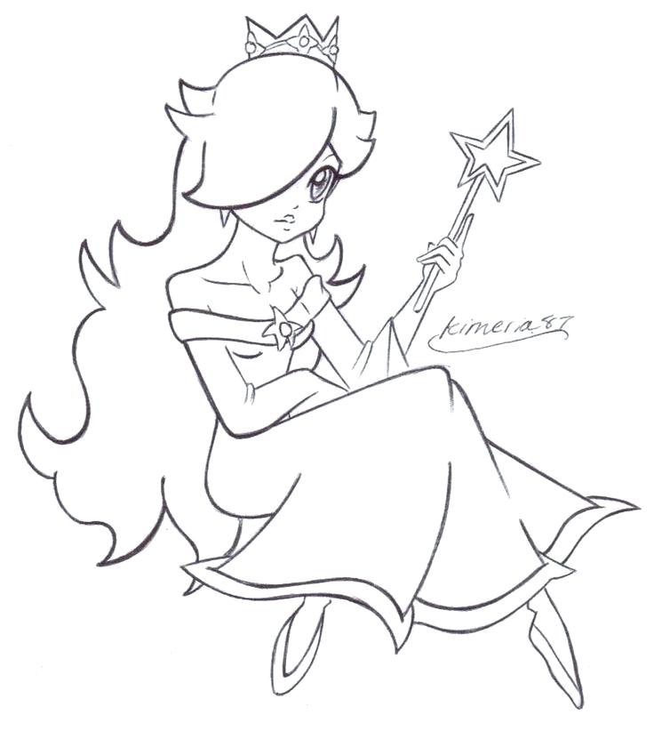 736x822 Rosalina Coloring Pages Princess Peach Daisy Coloring Pages