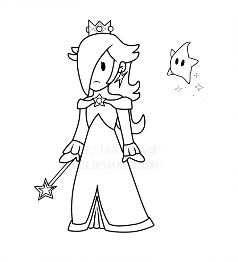 772x850 Peach Coloring Page. Hd Wallpapers Princess Rosalina Coloring