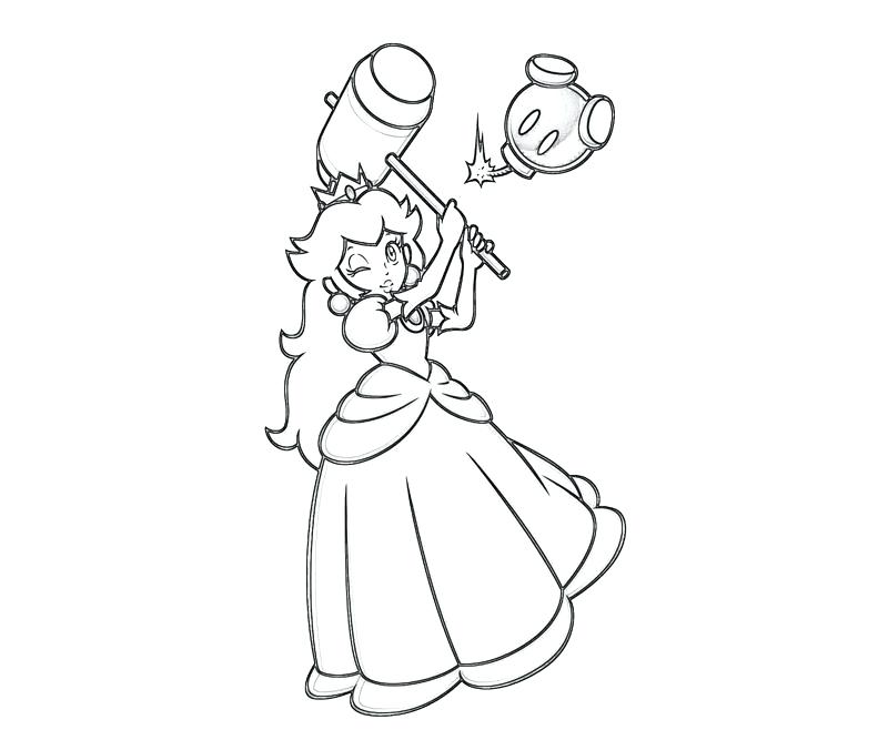 800x667 Mario Bros Rosalina Coloring Page Free Printable Pages