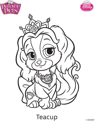 400x514 Princess Palace Pets Teacup Coloring Page By Skgaleana