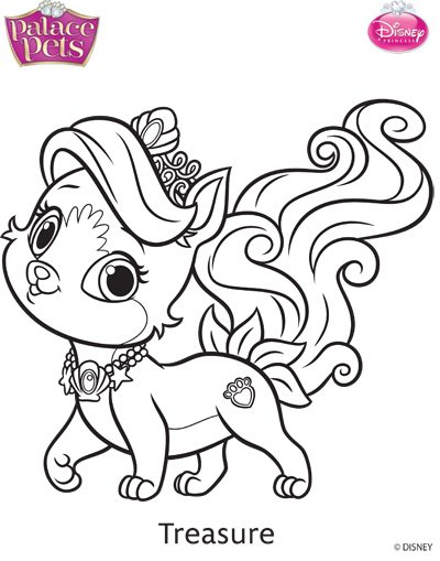 400x509 Princess Palace Pets Treasure Coloring Page By Skgaleana