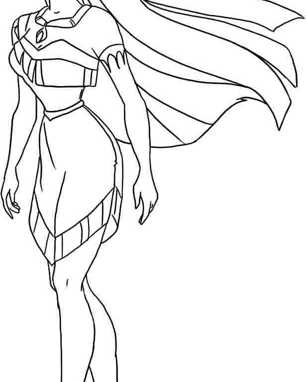 Princess Pocahontas Coloring Pages