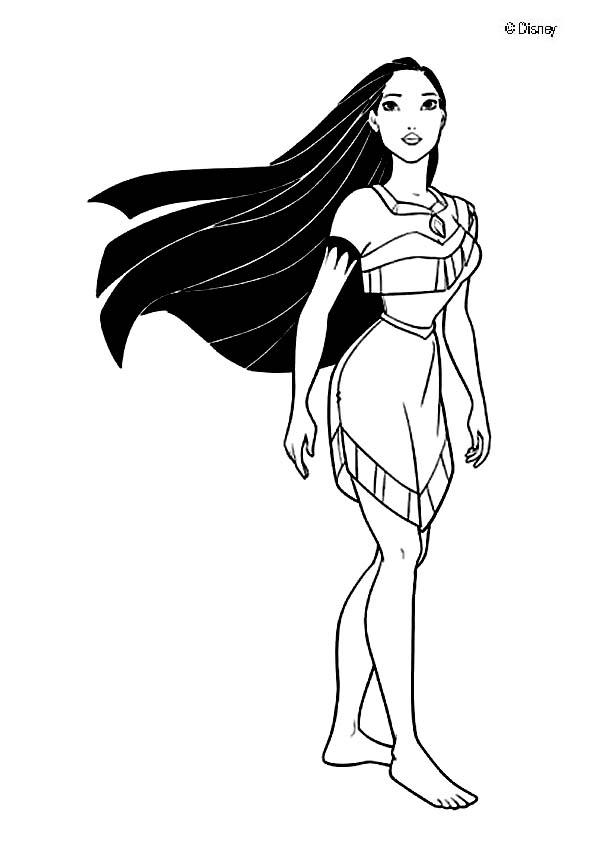 601x850 Pocahontas Coloring Pages