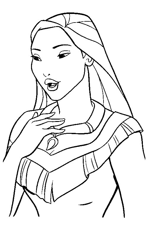 497x772 Disney Princesses Pocahontas Free Coloring Printables Disney