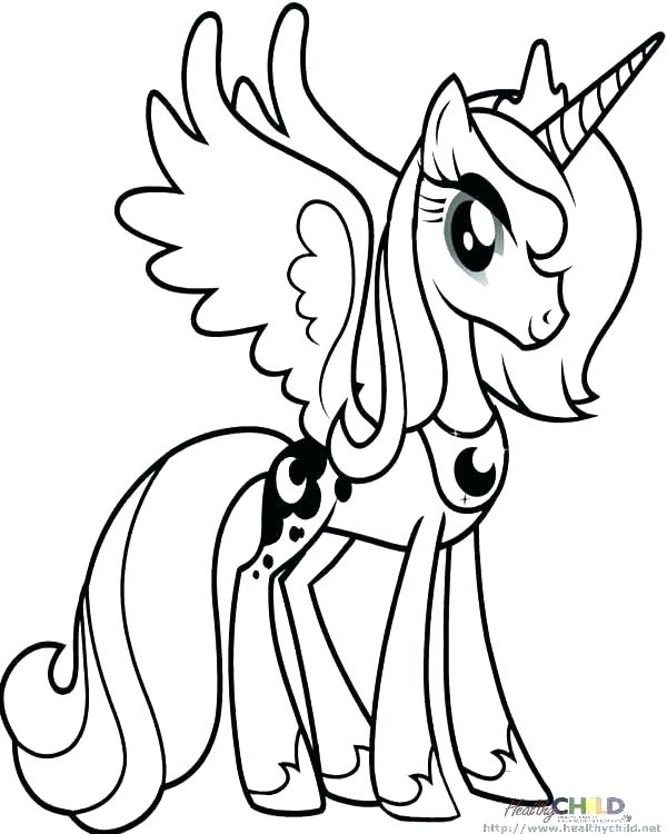 600x750 My Little Pony Princess Coloring Pages My Little Pony Coloring