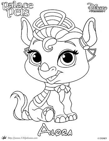 350x452 Princess Palace Pet Coloring Page Of Alora Palace Pets, Palace