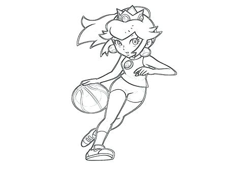 476x333 Princess Rosalina Coloring Pages 7 Princess Peach Coloring Page