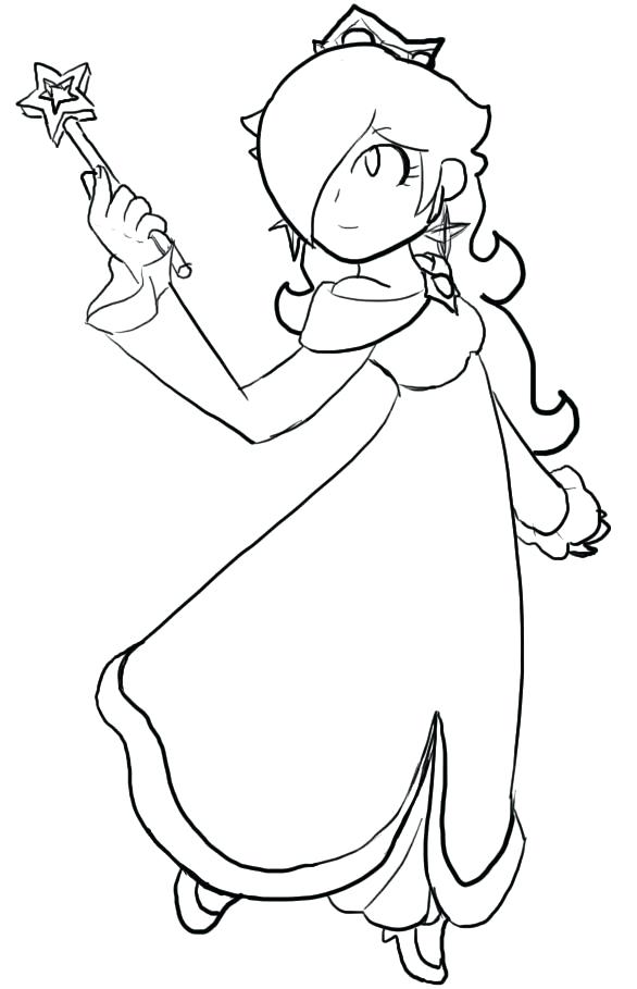586x909 Princess Rosalina Coloring Pages Coloring Page Princess Rosalina