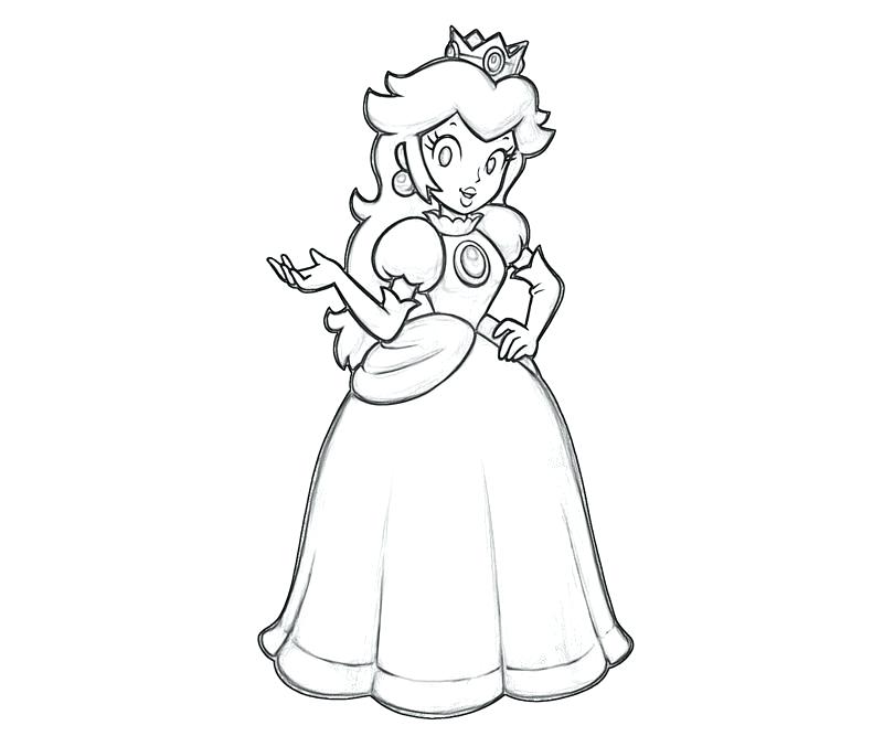 800x667 Rosalina Coloring Pages Princess Peach Coloring Pages Peach Daisy