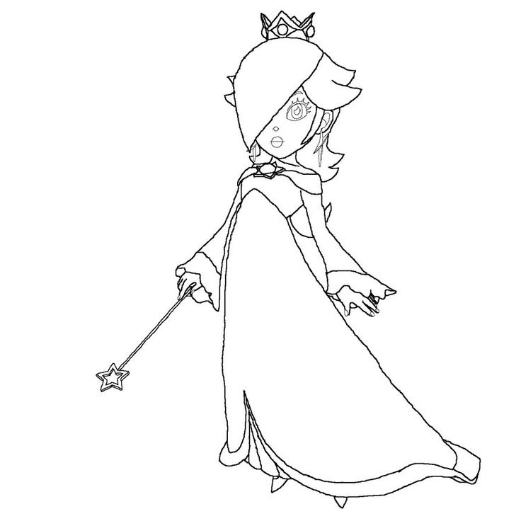 736x736 Rosalina Coloring Page