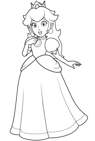 323x480 Princess Peach Daisy And Rosalina Coloring Pages
