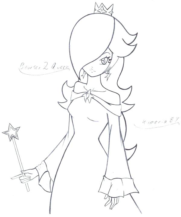 600x718 Princess Peach Daisy Rosalina Coloring Pages Baby And As Babies By