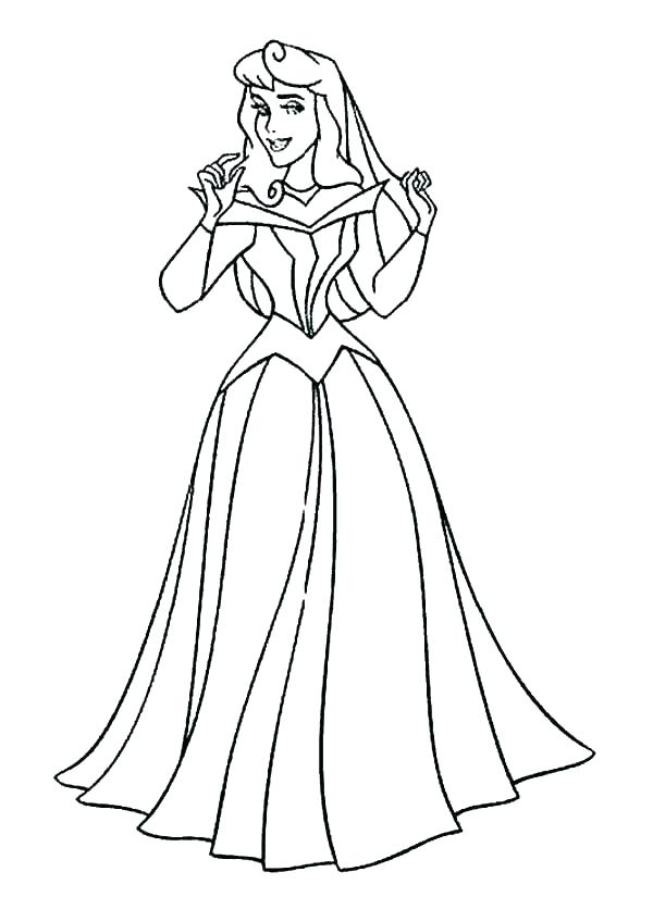 Princess Sleeping Beauty Coloring Pages