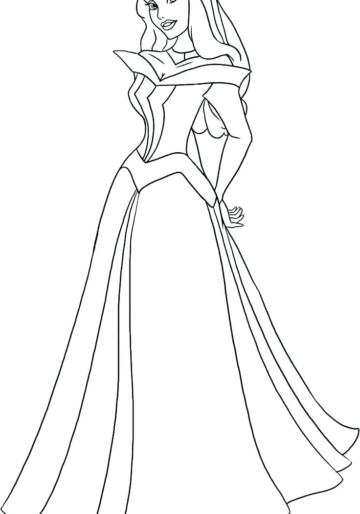 736x1050 Coloring Sleeping Beauty Aurora Coloring Page Coloring Pages