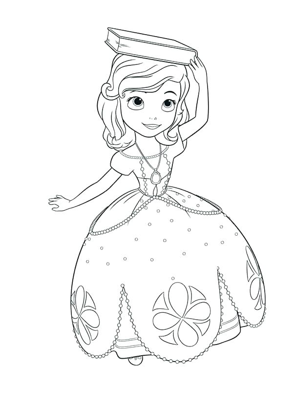 600x834 Princess Sophia Coloring Page Princess Sofia Coloring Pages Online