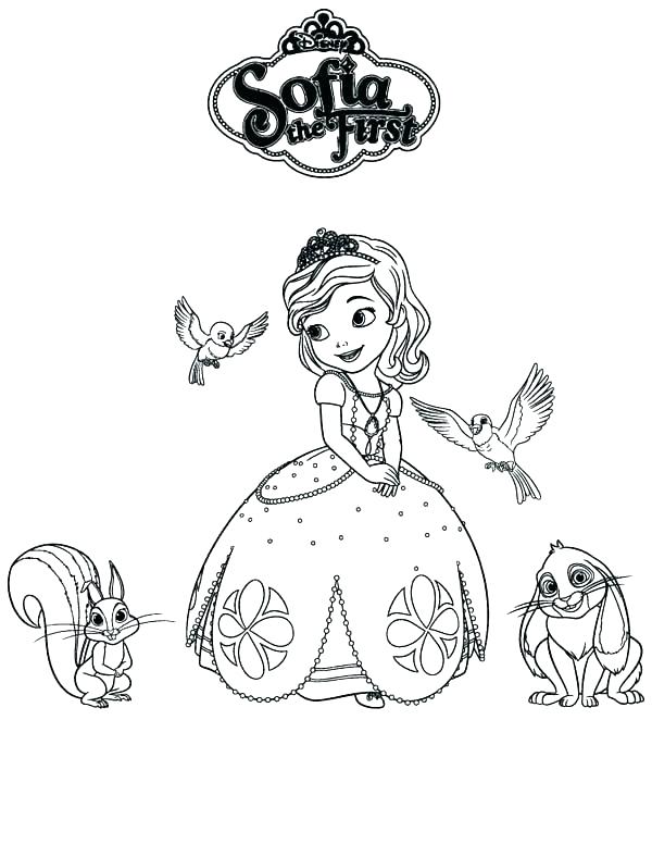 600x776 Princess Sofia Printable Coloring Pages Princess The First