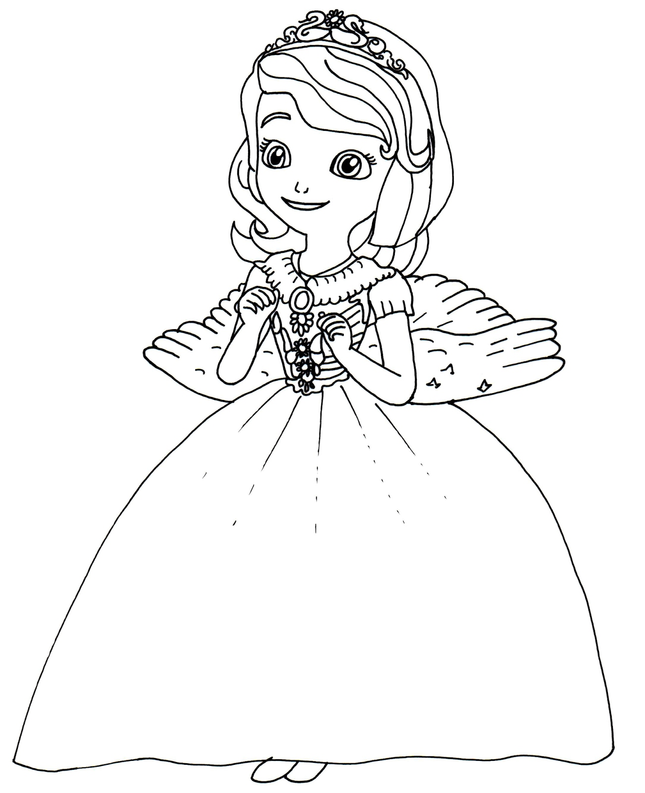 1302x1600 Sofia Coloring Pages Unique Princess Sofia Coloring Page Logo