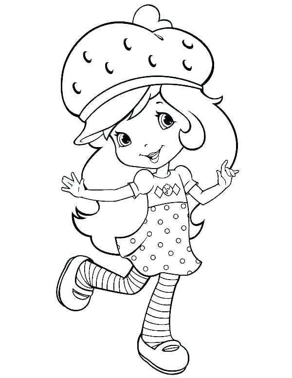 600x776 Strawberry Shortcake Color Pages Strawberry Shortcake Coloring