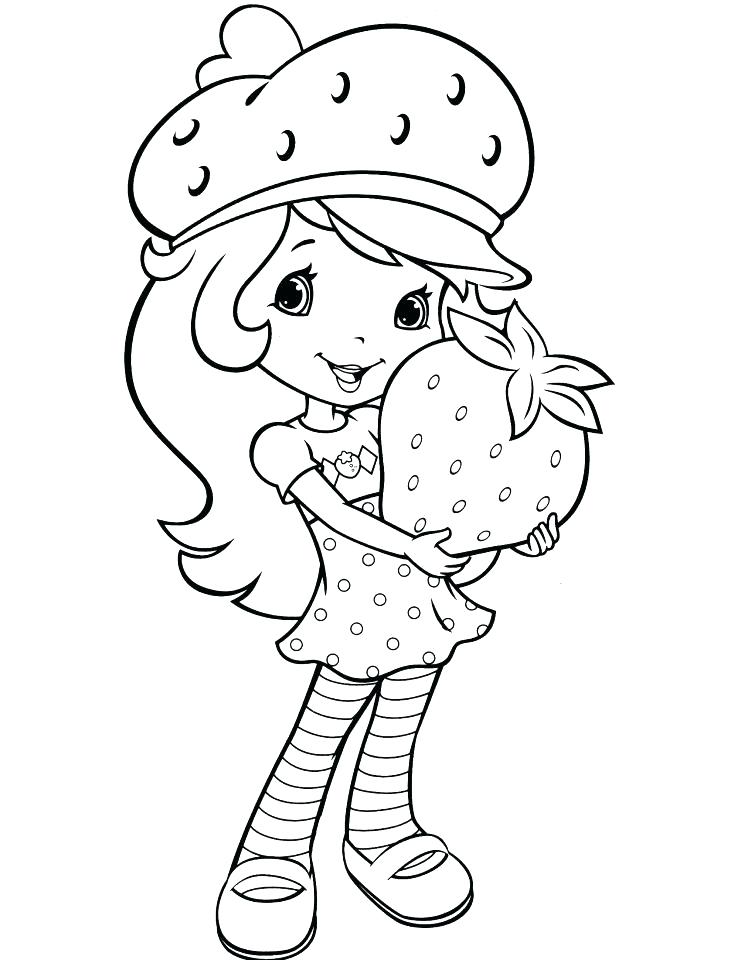 741x960 Strawberry Shortcake Coloring Page Coloring Pages Of Strawberry
