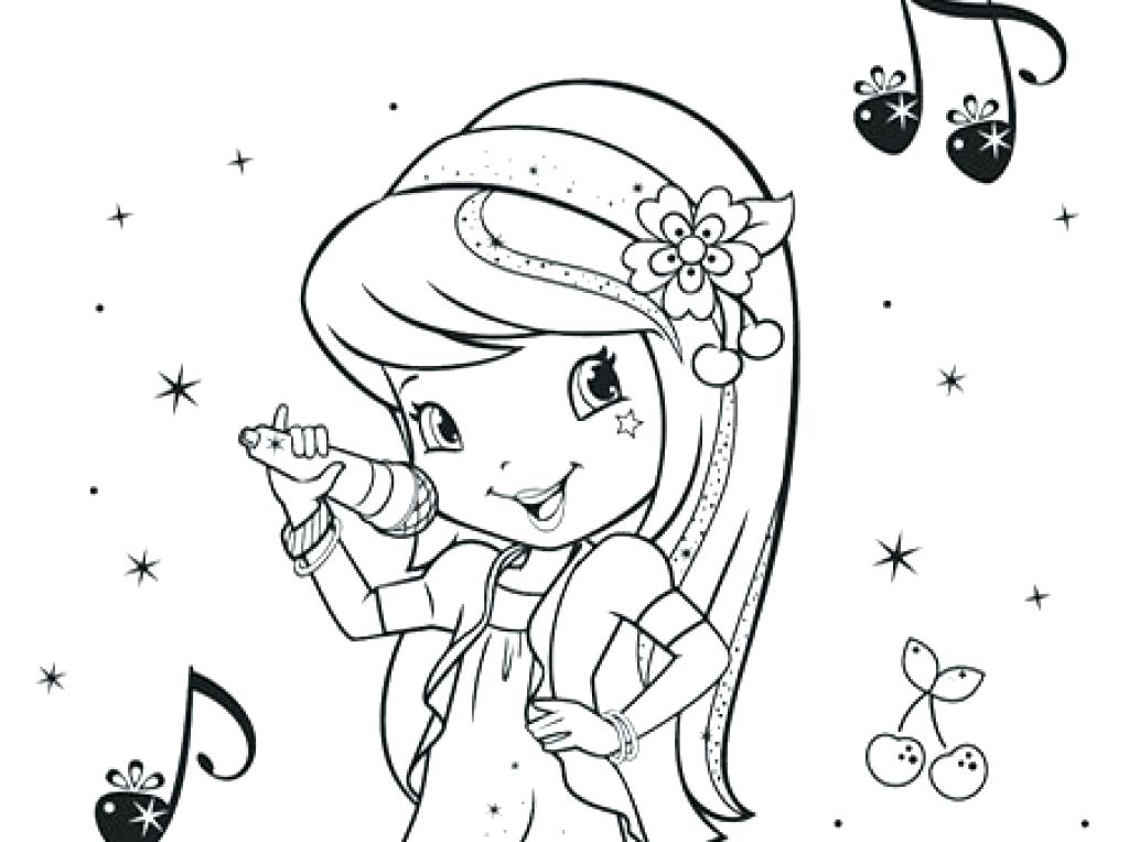 1024x764 Strawberry Shortcake Coloring Pages 39 As Well As Printable