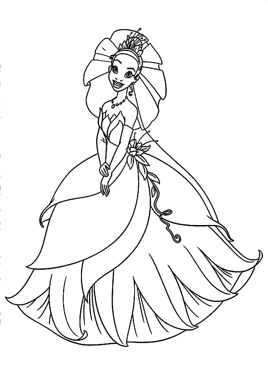 900x1240 Princess Tiana Coloring Pages Coloring Page Princess Tiana