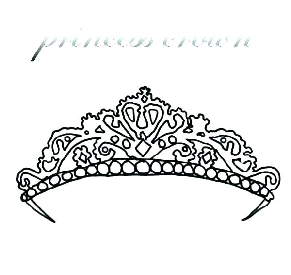 600x566 Coloring Crowns Crown Coloring Page Princess Crown Coloring Page