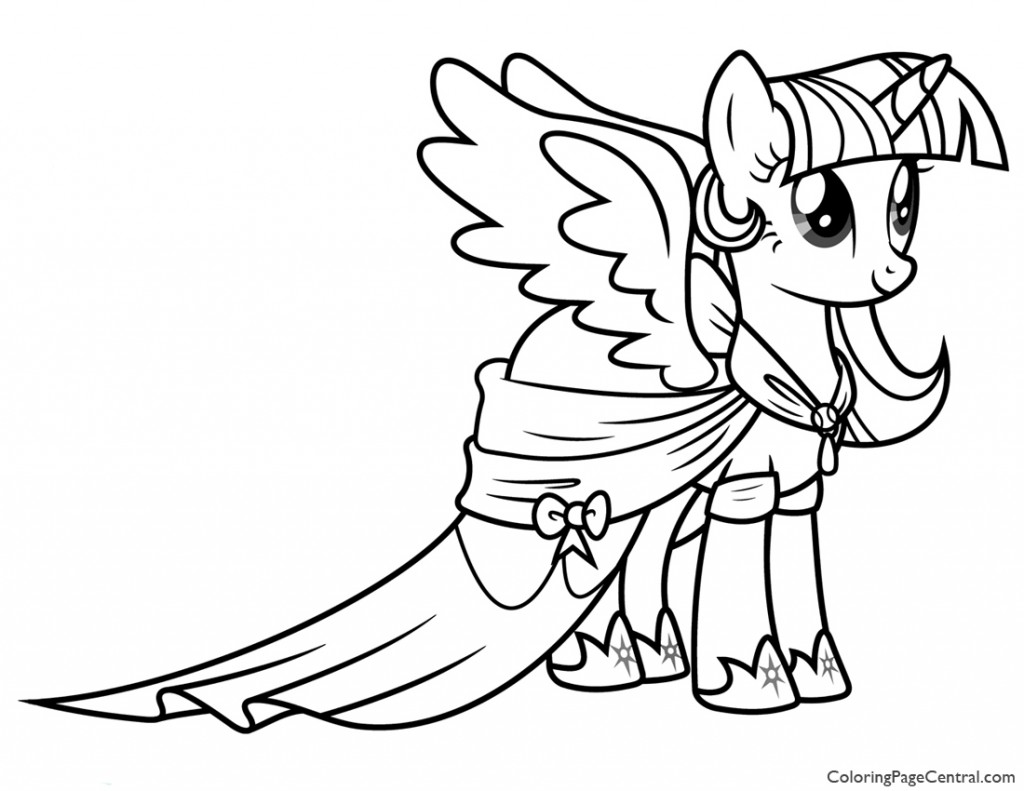 1024x791 My Little Pony Princess Twilight Sparkle 02 Coloring Page