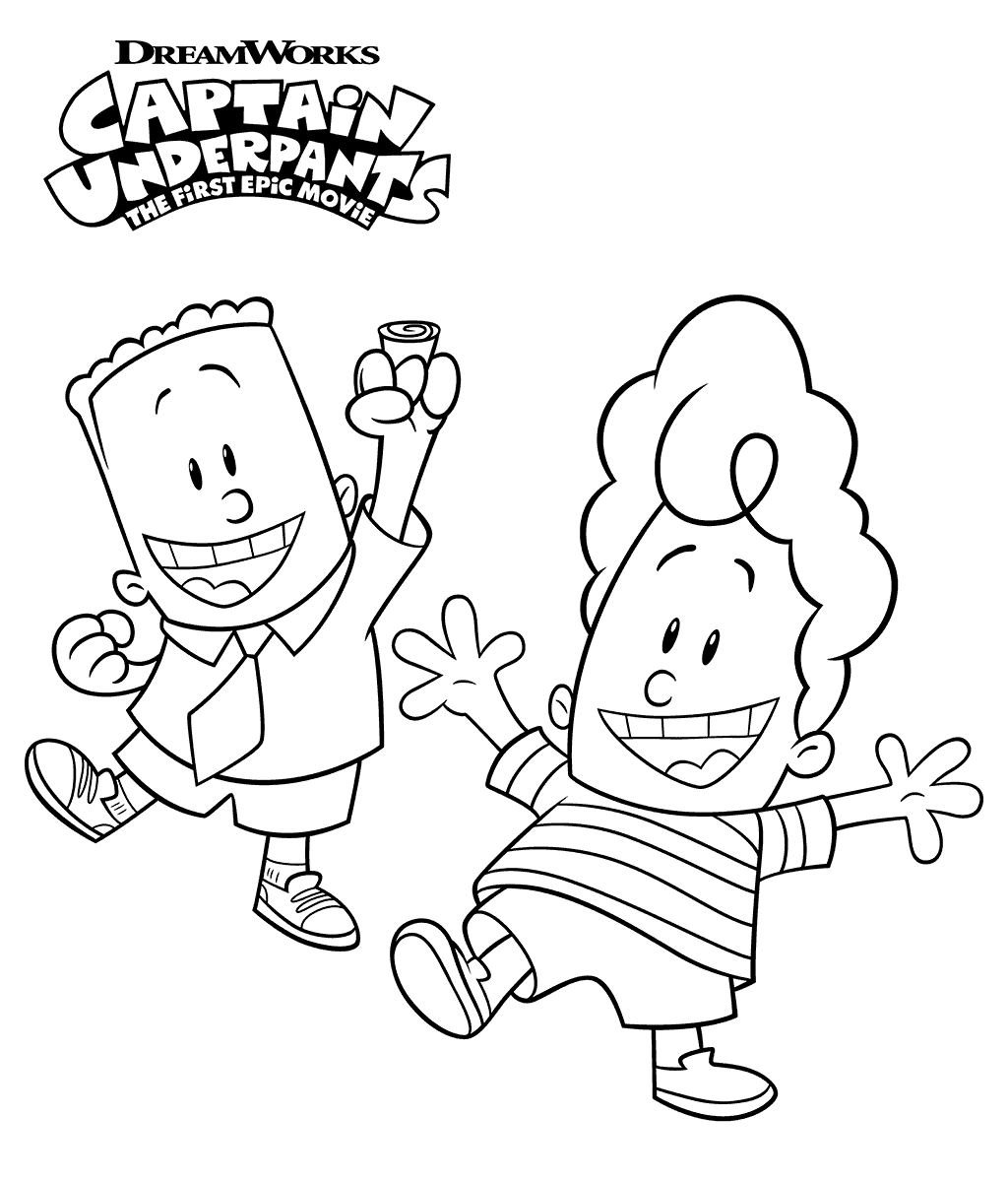 1024x1200 Free Printable Captain Underpants Coloring Pages
