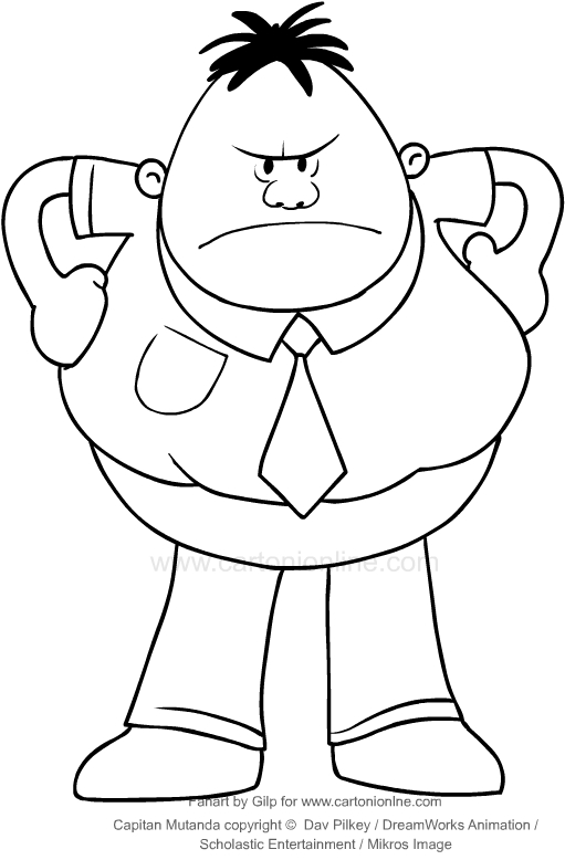 511x778 Drawing The Principal Benjamin Benny Krupp (Captain Underpants