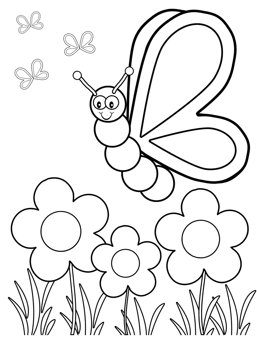 824x1100 Print Butterfly Coloring Pages 3