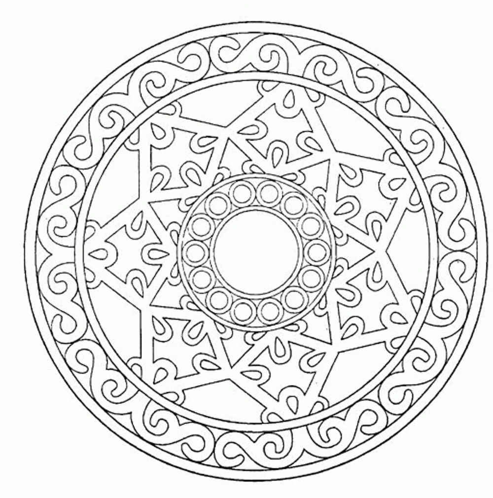 1000x1010 Free Mandala Coloring Pages To Print