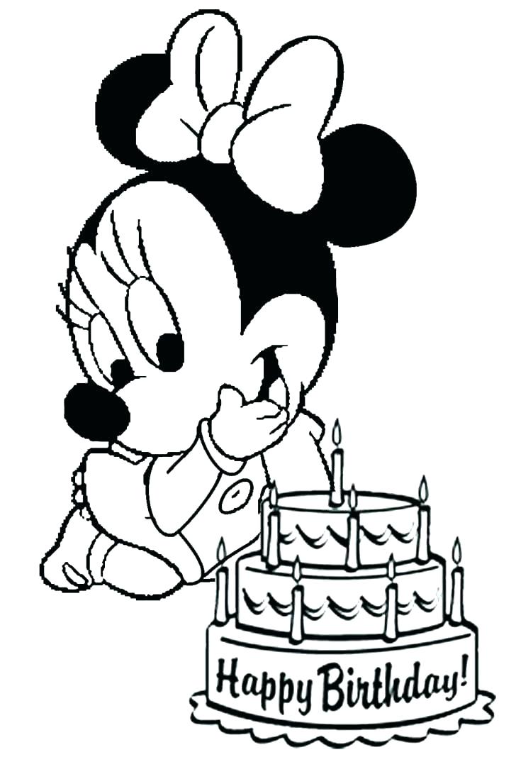 728x1074 Mickey Mouse Coloring Page Birthday Mickey Mouse Coloring Pages